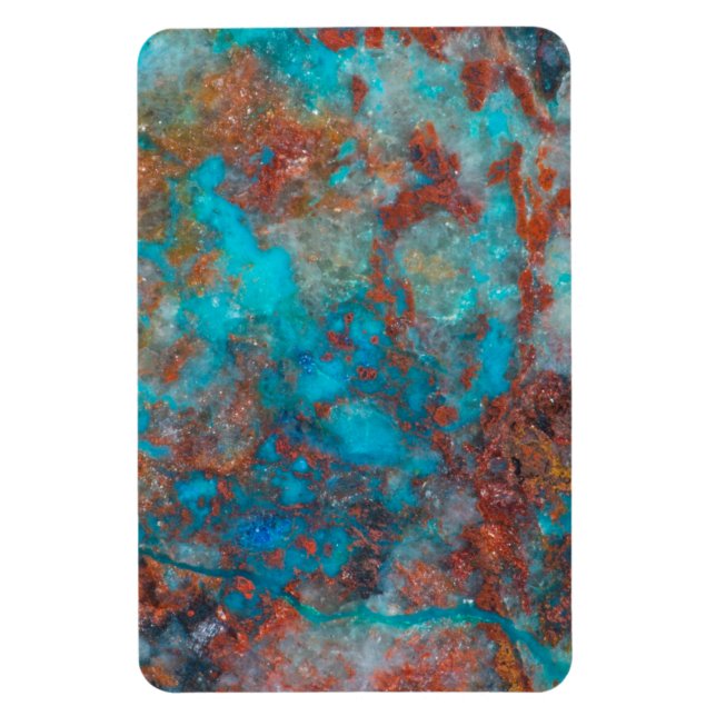 Blue And Red Shattuckite Magnet (Vertical)
