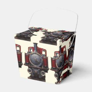 Blue And Red Train Favour Box
