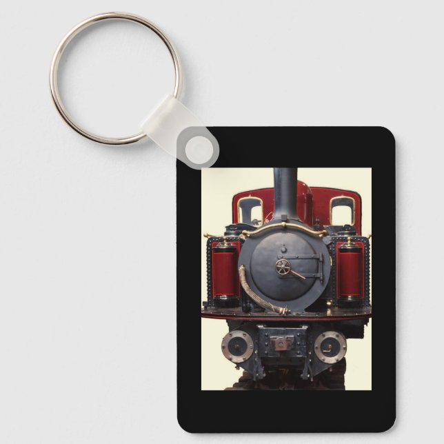 Blue And Red Train  Key Ring (Front)