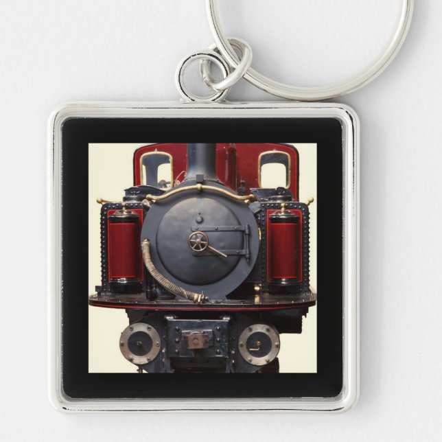 Blue And Red Train  Key Ring (Front)