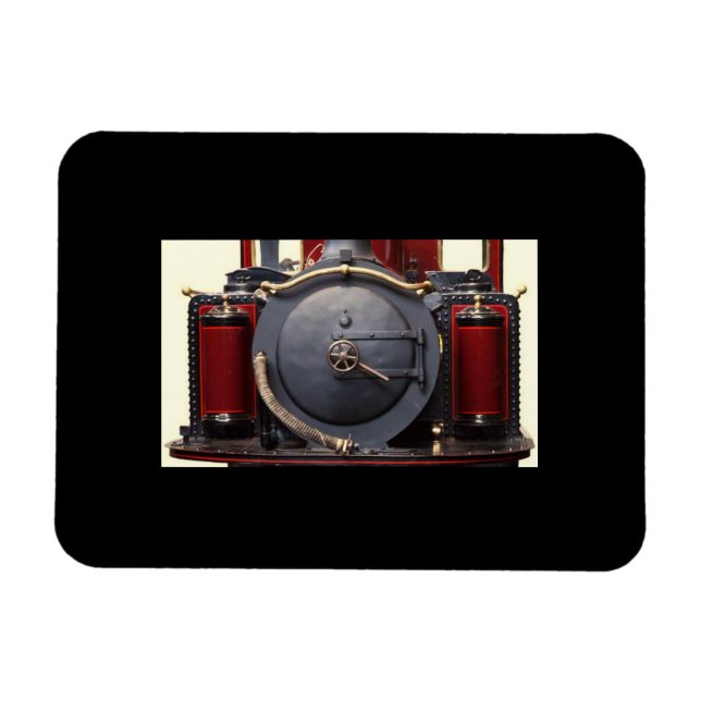Blue And Red Train  Magnet (Horizontal)