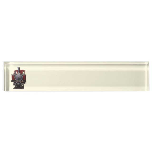 Blue And Red Train  Nameplate (Front)