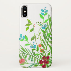 Blue and Red Wildflower Bouquet iPhone / iPad case