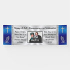 Blue and Silver, Church Banner, for Any Occasion