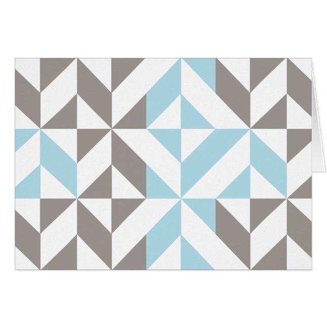 Blue and Silver Geometric ZigZag (Front Horizontal)