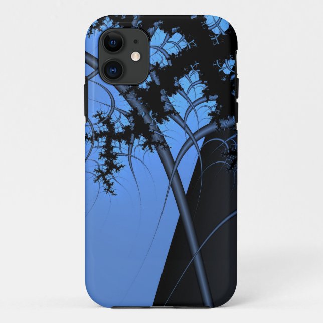 bLue and silver iphone case (Back)