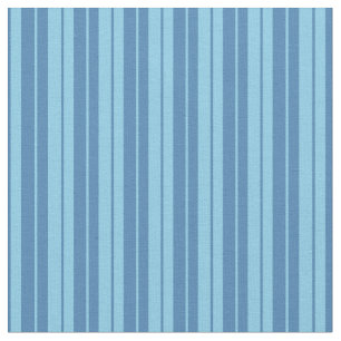 Blue and Sky Blue Coloured Lines Pattern Fabric