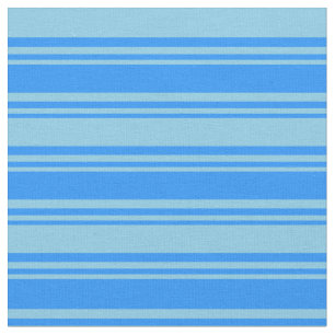 Blue and Sky Blue Lined Pattern Fabric