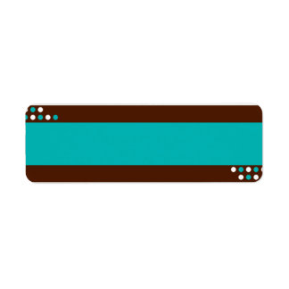 Blue and Teal Label