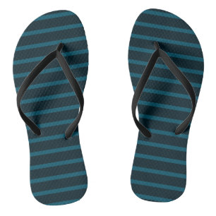 Blue and Teal Stripes Jandals