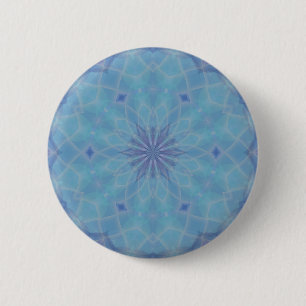 Blue and Turquoise 6 Cm Round Badge