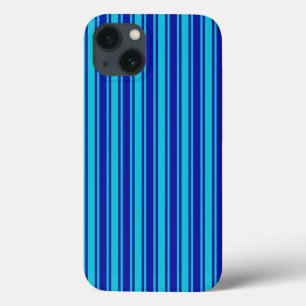 Blue and turquoise candy stripes Case-Mate iPhone  13 Case