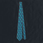 Blue and Turquoise Star of David Tessellation Tie<br><div class="desc">Beautiful Star of David tessellation pattern in blue and turquoise.</div>