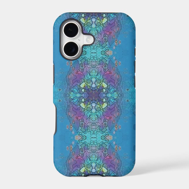 Blue and violet ocean impression (Back)