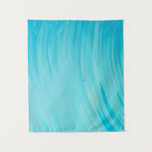 Blue and white abstract painting tapestry