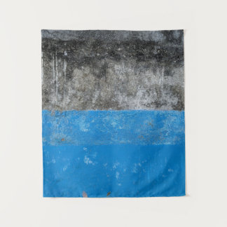 Blue and white abstract painting tapestry