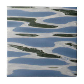 Blue And White Abstract Pattern Tile