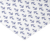 Navy Blue White Circle Pattern Tissue Paper