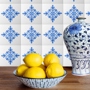 Blue and White Azulejo Kitchen Portuguese Spanish Tile