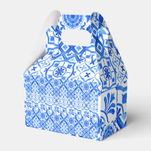 Blue and White Azulejo Spanish Azul Pattern Favour Box