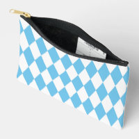 Blue and White Bavaria Rhombus Flag Pattern