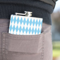 Blue and White Bavaria Rhombus Flag Pattern
