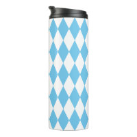 Blue and White Bavaria Rhombus Flag Pattern