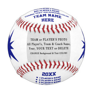Blue and White, Best Baseball Coach Gifts, Photo