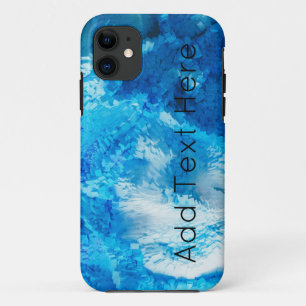 Blue and White Blended Abstract Art Case-Mate iPhone Case
