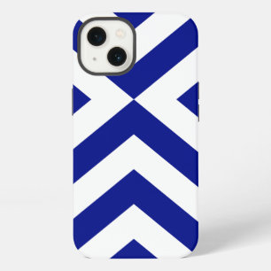 Blue and White Chevrons Battery Case