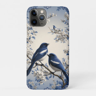 Blue And White Chinoiserie Birds And Blossoms Case-Mate iPhone Case