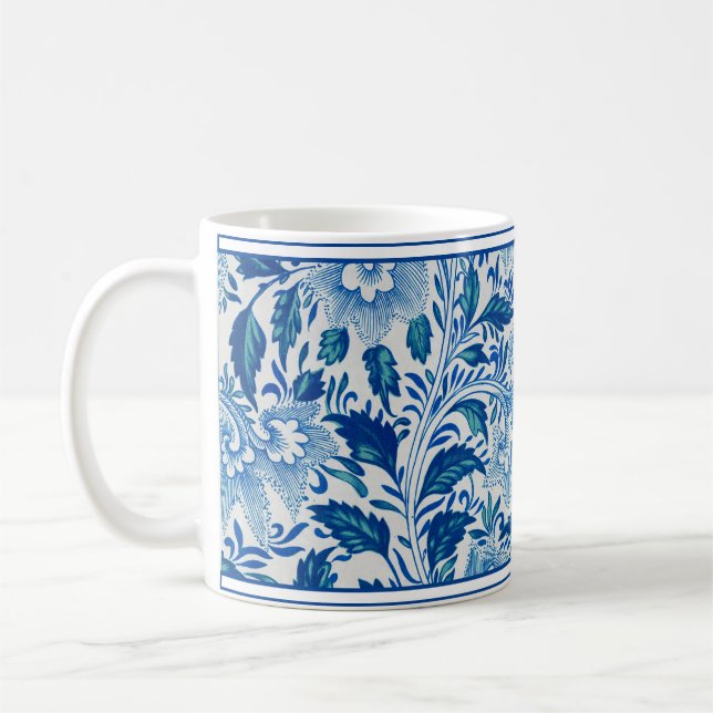 Blue and White Chinoiserie Chic Mug (Left)