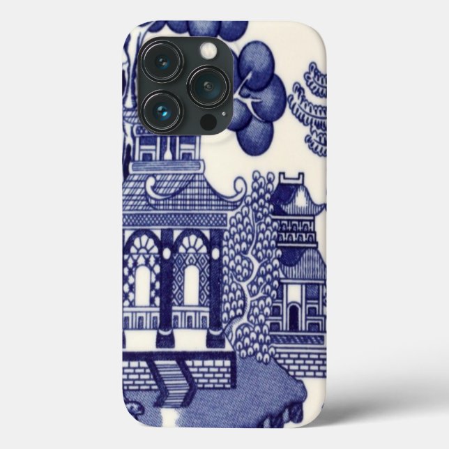 Blue and White Chinoiserie Oriental Case-Mate iPhone Case (Back)