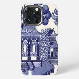 Blue and White Chinoiserie Oriental iPhone 13 Pro Case