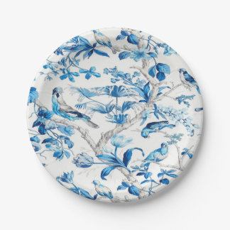 Blue and White Chinoiserie  Paper Plate