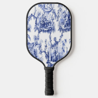Blue and White Chinoiserie Pickleball Paddle