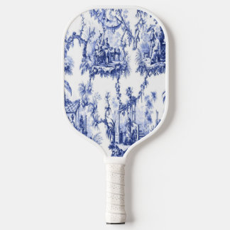 Blue and White Chinoiserie Pickleball Paddle