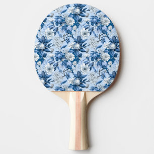 Blue and White Chinoserie Series Design 3 Ping Pong Paddle