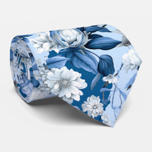Blue and White Chinoserie Series Design 3 Tie
