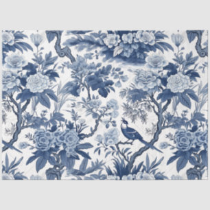 Blue and White Chinoserie Series Design 4 Tissue Paper