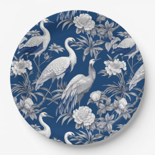 Blue and White Chinoserie Series Design 7 Paper Plate