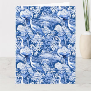Blue and White Chinoserie Series Design 8 Card