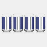 Blue and White Coastal Stripes