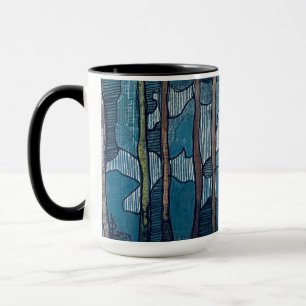 Blue and White Coffee mug