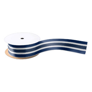 Blue and white colour ribbon satin ribbon