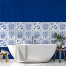 Blue and white Delft Floral pattern