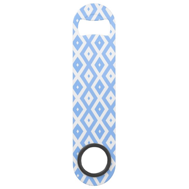 Blue and white diamond pattern (Front)