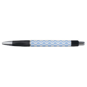 Blue and white diamond pattern