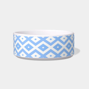 Blue and white diamond pattern bowl