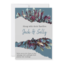 Blue and white floral wedding 